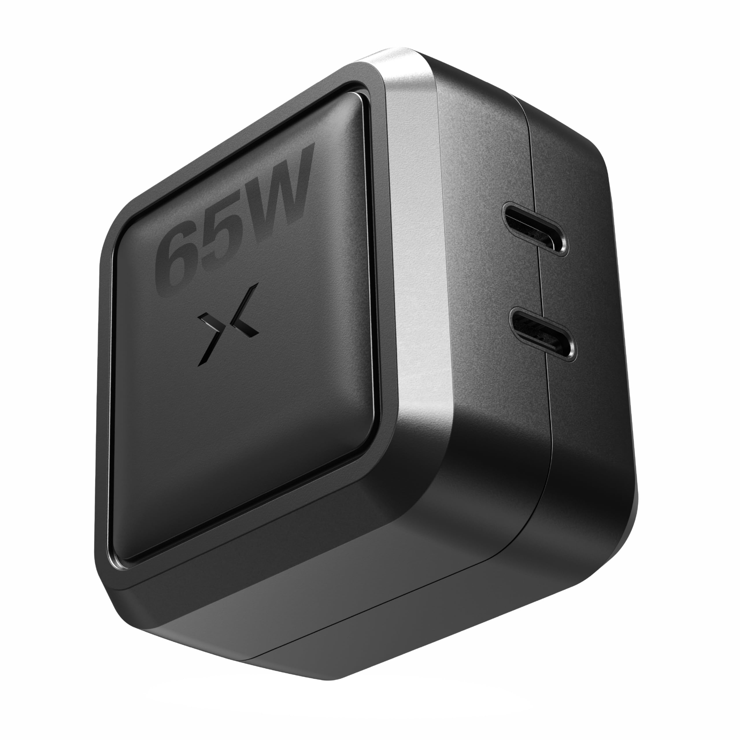 NOCO XGrid X65: 65W USB-C Charger – Dual Port GaN Power Adapter with PD 3.0, QC 4.0+, and PPS – Fast Charging with Smart Power Distribution – Foldable Wall Plug, UL Listed
