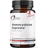 Designs for Health Homocysteine Supreme - Methylated Multivitamin of B Vitamins with Riboflavin, B6, B12, Folate, L-Serine & TMG for Brain Support & Healthy Inflammatory Response (120 Caps)