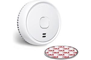 Ecoey Smoke Detector, Smoke Alarm with Advanced Photoelectric Technology, Fire Alarm Smoke Detector with Test Button and Low 