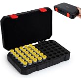 Peptide Case for Fridge, 60 Slots 3ml Vials Holder, Insulin Vial Travel Organizer, Diabetes Medication Storage Case for Daily Use (Black)