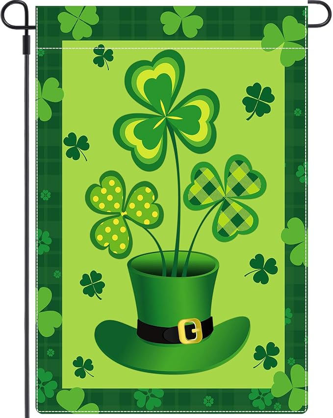Tatuo Happy St. Patrick's Day Garden Flag Double Sided