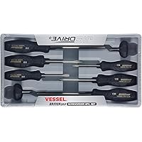 VESSEL ARMOR GRIP Screwdriver 8PC. Set (JISDRIVE) No.550A8PTU (Previous)