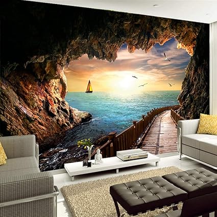 Bhxingmu Sfondi 3d Murales Personalizzati Tramonti Sul