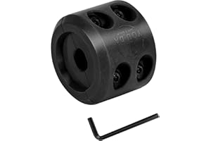 Y YOU DA SAFE & SOUND Winch Cable Hook Stopper, Silicone Rubber Stopper Protects Synthetic Winch Rope, Towing Hook, Cable Line for ATV UTV, Black