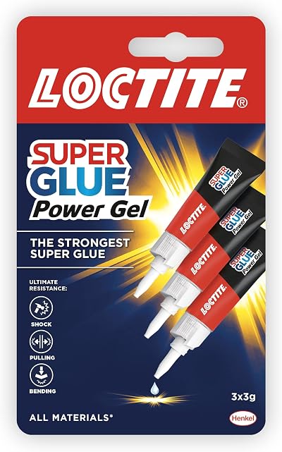 Loctite Gel Instant Super Glue 3x3g Clear All-Purpose for Multi-Material Repairs