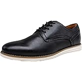 Vostey Men's Dress Shoes Leather Casual Dress Shoes for Men Leather Business Oxford Shoes for Men