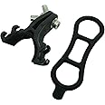 Thinvik Bike Race Number Plate Holder Cycling Number Mount - Quick Release with Rubber Bands