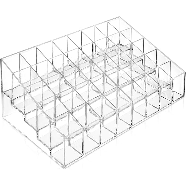 Super Z Outlet Make-up-Brush Holder, 12 Fächer Transparent - Organizer Für Lippenstifte, Pinsel & Nagelzubehör