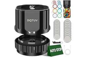 DQTUV Electric Mason Jar Vacuum Sealer Kit, Auto Stop Jar Vacuum Sealer With Wide Regular Mouth Canning Lid Machine Kit, Used for Food Storage and Preservation (Black)