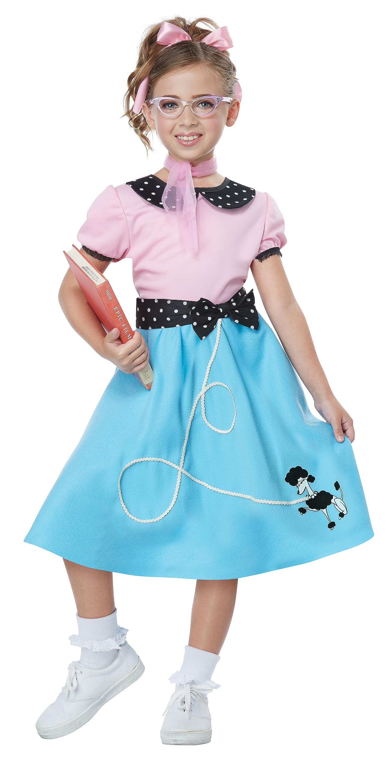 Photo 1 of California Costumes Girls 50'S Sock Hop Dress Child Costume Pink/Blue