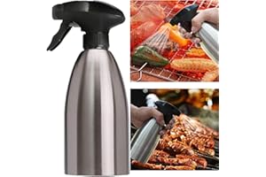 Water Spray Bottle Stainless Steel 500ml, FantasyDay Food Grade Olive Oil Sprayer Grill Oil Dispenser - Leak Proof Design - f