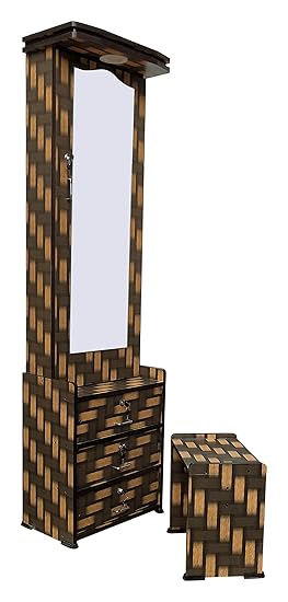 Hudson Mark Dressing Table with Stool in Yellow Chatai Color