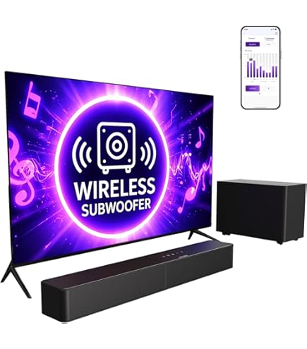 Amazon.com: RAINEVERRY 5.1 Soundbar ONLY, No Speakers, NO Adapter
