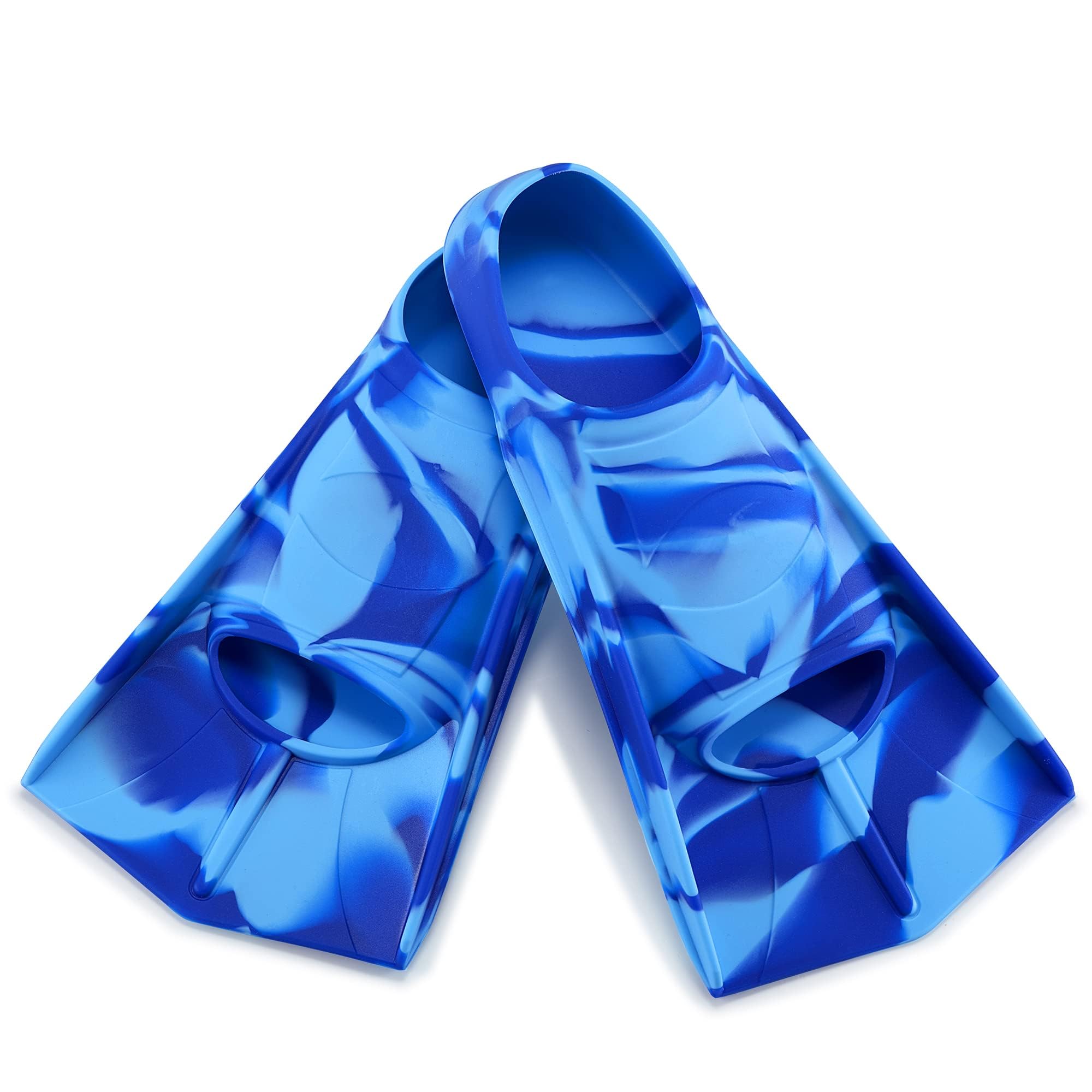 Photo 1 of Prsca Swim Fins,Short Youth Fins Swimming Flippers,Swim Training Fins for Lap Swimming,for Youth Girls Boys Beginners,Women,Men