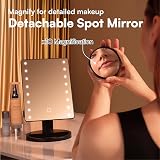 H&S Makeup Mirror with Lights - LED Vanity Mirror & 10x Magnifying Mirror view 4