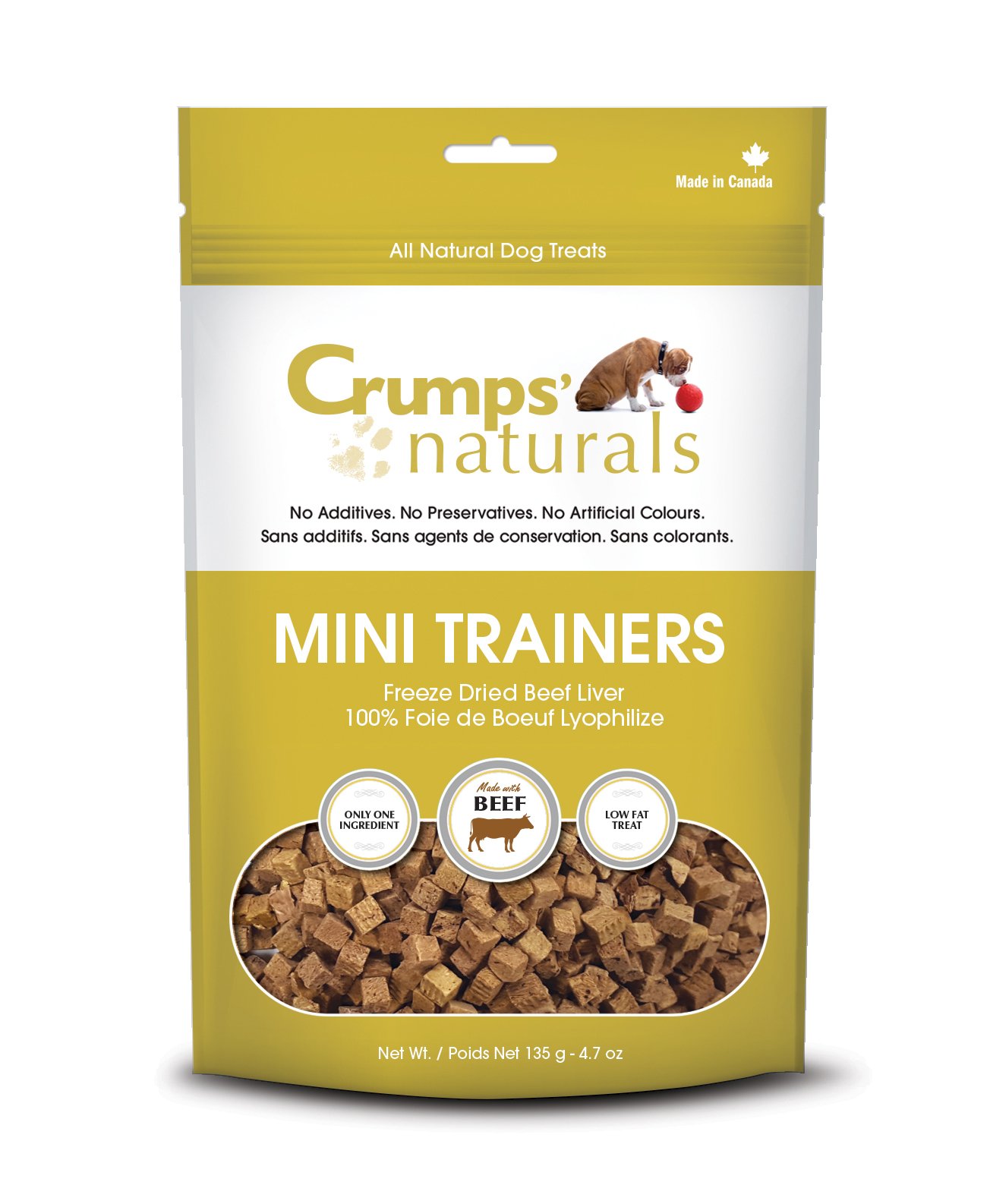 Crumps’ Naturals Mini Trainers Freeze Dried Beef Liver...