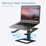 BoYata Laptop Stand Height Adjustable Ventilated Holder 10-17 inch Black view 5