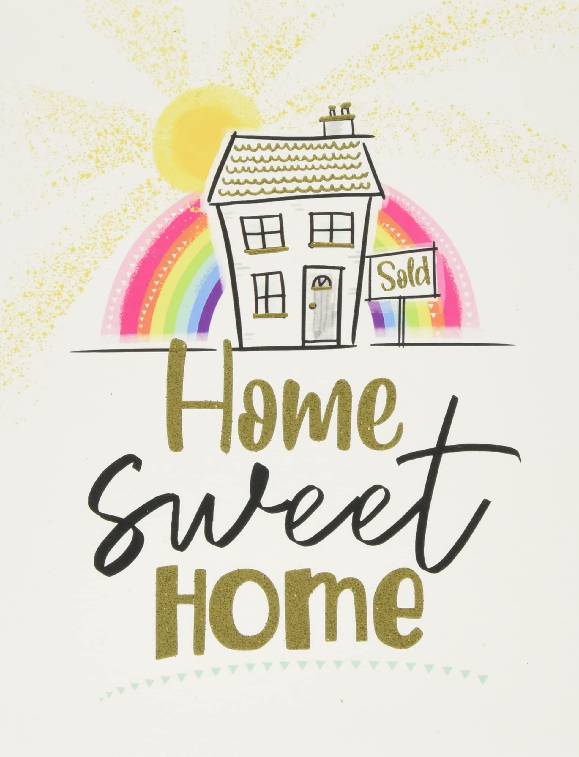 Piccadilly Greetings Modern New Home Sweet Home Card Congratulations - 8 x 6 inches