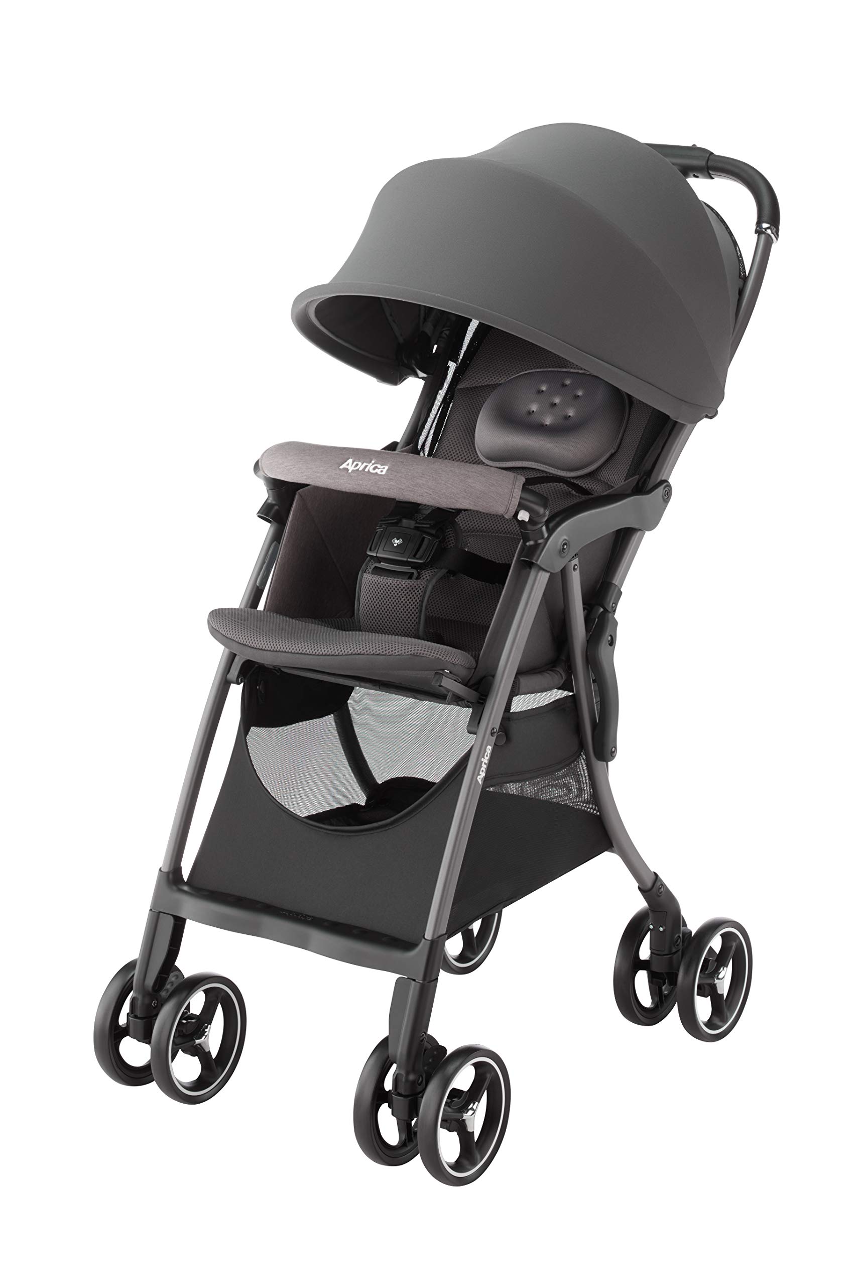 Aprica(アップリカ) A型ベビーカー クルリー 1か月~36か月まで 軽量 背面 4輪フリー (グレー) 2129308商品画像