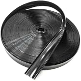 QPN Black Vinyl 5/8" Insert Molding Trim Screw Cover RV Camper Travel Trailer (Black, 25 feet)