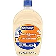 Softsoap Antibacterial Liquid Hand Soap Refill - Milk and Golden Honey 1.47 Liters - Moisturizing Hand Wash, Savon a Main, De