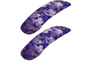 Wanzuoeng Hibiscus Butterfly Print Office Chair-Arm Cover, Breathable Soft Chair Arm Covers Set of 2, Stretchable Comfortable Computer Chair Slipcover for Desk Chairs Arm