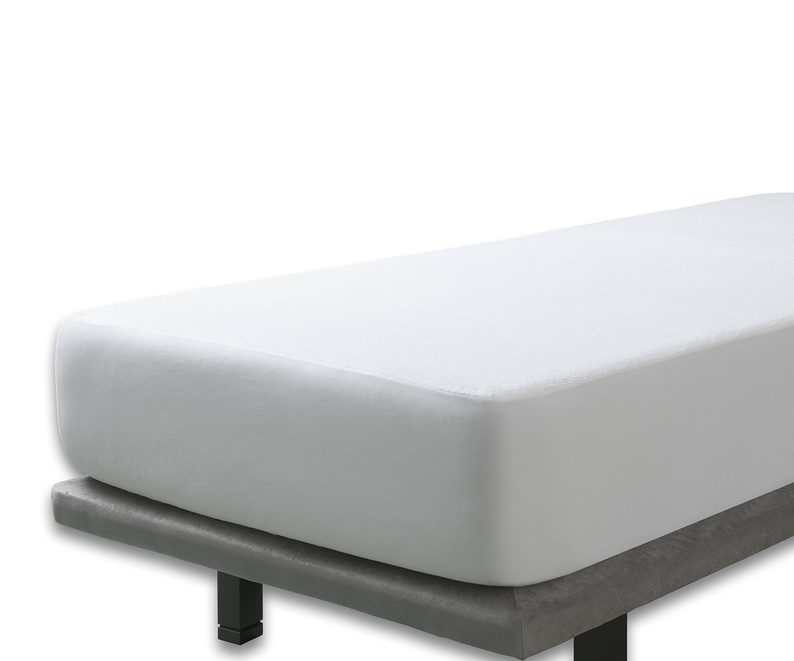 Velfont Mattress Cover Pack of 2 80x190/200cm Small Single Size Waterproof Machine Washable Super Soft Terry Towelling Cotton