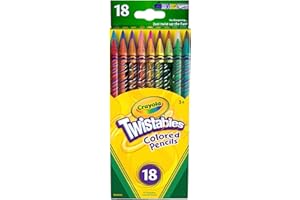 Crayola Twistable Colored Pencils For Kids, Fun School Supplies, 18 Count, Gifts For Kids, Ages 3+