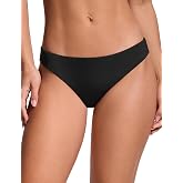 CRZ YOGA Low Waisted Bikini Bottoms | Mid Cut Leg, Medium Bum Coverage, Full Lining, Swim, Bathing Suit Briefs for Women