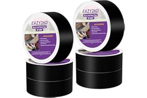 Eazy2hD Deck Joist Tape for Decking 2 Inch x 50 Feet 6 Packs, Butyl Deck Tape Waterproof and Anti-Corrosion Flashing Tape for Top of Joists, Rim Joists, Under Joists and Beams