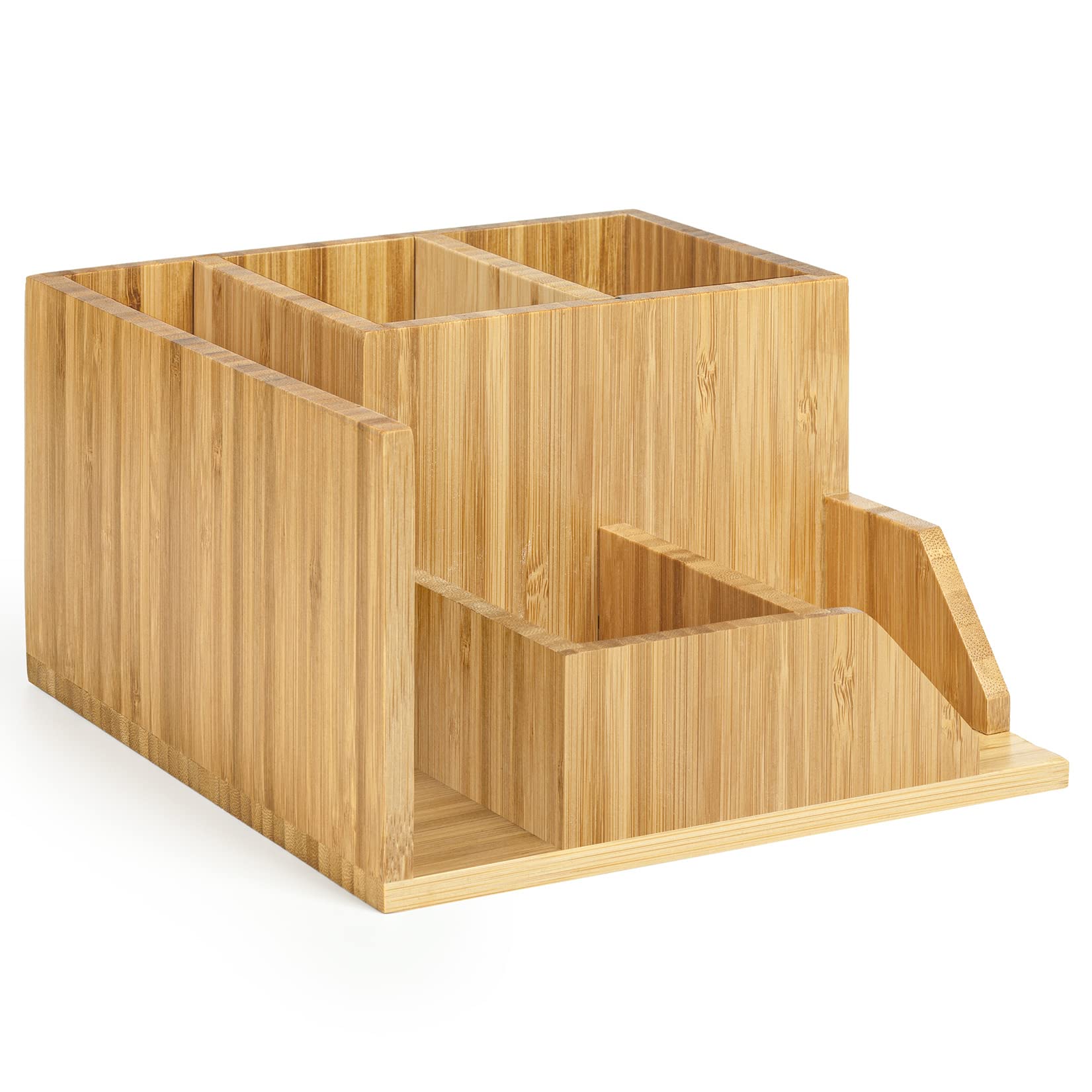 woodluv Desk Organiser, Desk Tidy Pen Holder Organiser, Letter Rack Make Up Organiser/Office Multifunctional Organizer, 22 cm x 19.3 cm x 11.2 (H) cm — image 1