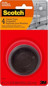 Scotch Felt Furniture Pads 2in Brown Round 6 Pcs for Hardwood Floors