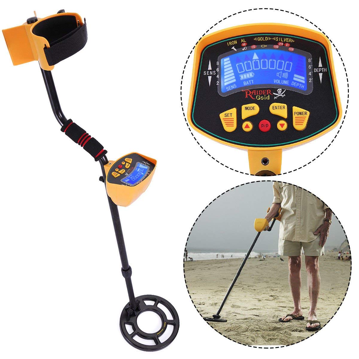 Amazon.com: YTBLF Detector de metales subterráneo, detector ...