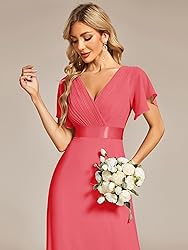 Ever-Pretty Women's Classic Chiffon Short Sleeve