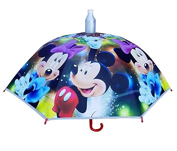Prime Cartoon Design Umbrella for Kids Boys and Girls for Rain and Travel Use, Umbrella for Kids Return Gift, Multi Color, Pack of 1