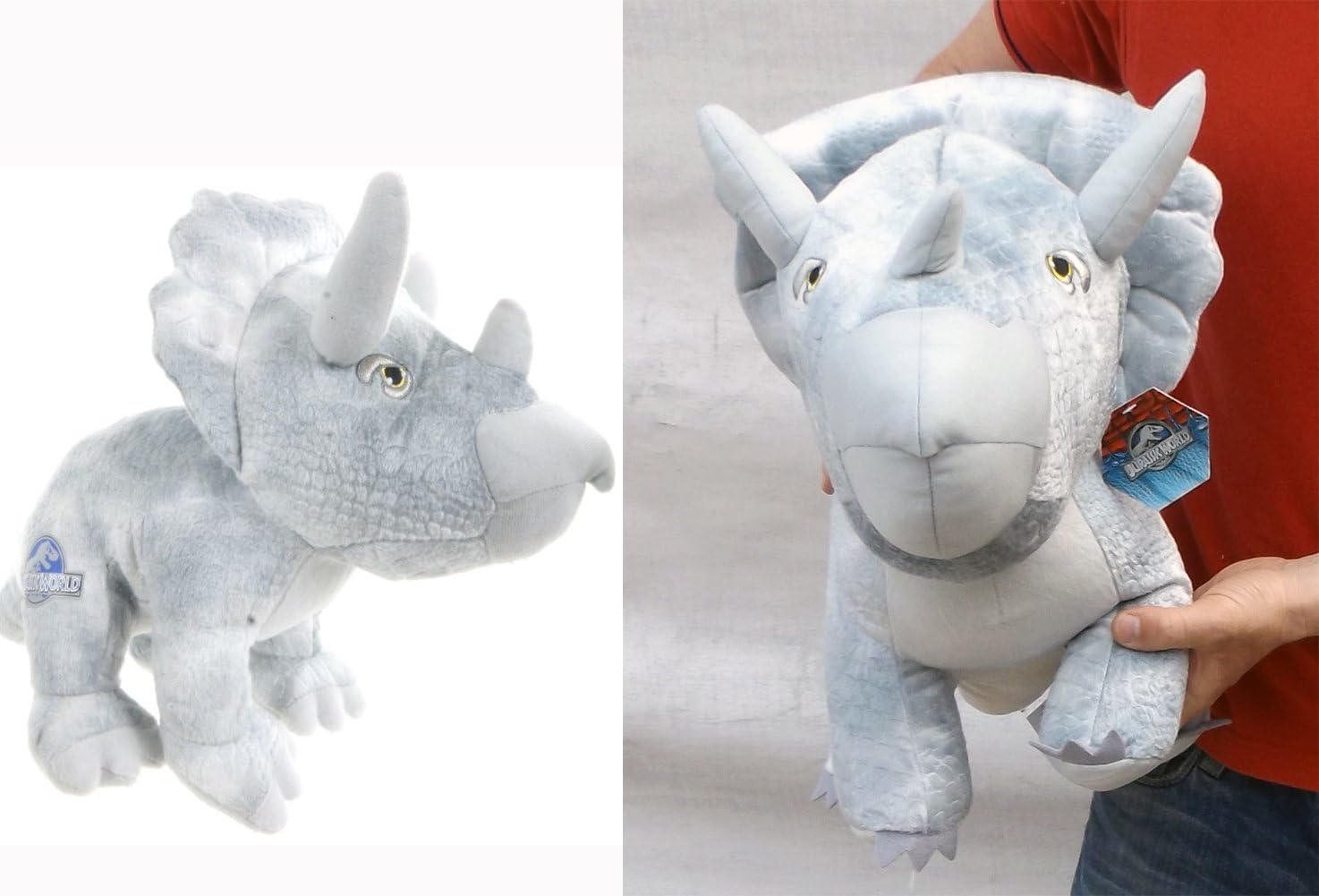 Brigamo 24015 – Jurassic World© Triceratops Plush Dinosaur in XL Sizes.