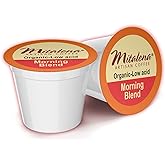 Mitalena Artisan Morning Blend, Low Acid, Medium Roast, Organic Coffee Pods For Keurig K-Cup Maker - 72 K Cups - 100% Arabica Gourmet - Perfect For Sensitive Stomach