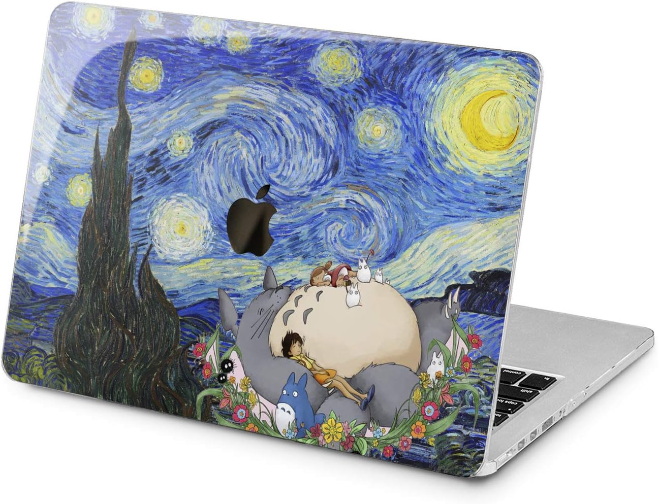 Lex Altern Hard Case Compatible with MacBook Air 13 Mac Pro 15 inch Retina 12 11 2020 2019 2018 2017 Painting Van Gogh Women Starry Design Cover Night Anime Laptop Kawaii Cute Plastic Protective