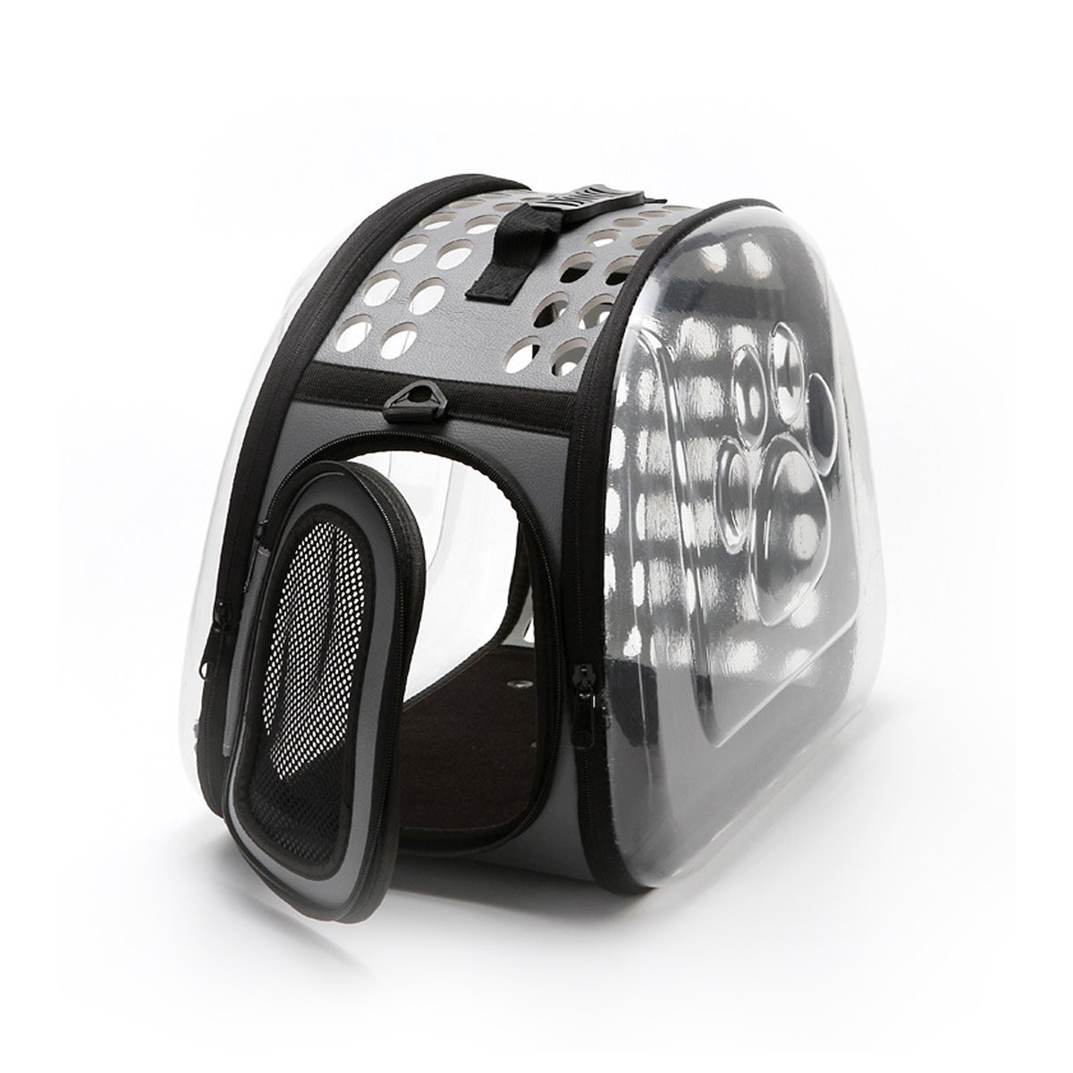 PETCUTE Cat Carrier Portable Small Dog Carrier Breathable Pet Carrying Bag For Small Dog Cat Rabbit with Shoulder Strap Gray