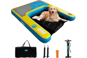 Beyond Marina Dog Pool Ramp - Pup On! Inflatable Water Ramp for Lake Docks Dog Boat Ramps Floating Pontoon Ladder Steps Up to