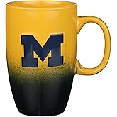 The Memory Company Officially Licensed NCAA 22oz Ceramic Ombre Sculpt Tall Mug - Premium Collegiate Drinkware, Perfect for Hot & Cold Beverages, Ceramic, Team Spirit Drinkware for Fans & Collectors