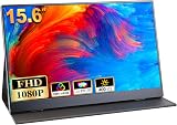 COOLHOOD 15.6 inch Portable Monitor 1080P USB-C HDMI HDR IPS Case