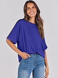 ANRABESS Women's Oversized T Shirts Short Sleeve