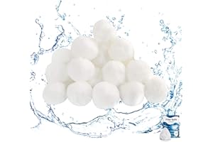 Aitsite 1.1 lbs Pool Filter Balls for Sand Filter, Reusable Eco-Friendly Filter Balls, Replace Pool Filter Sand