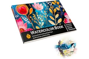 30 Sheets Watercolor Paper 5.5 x 8.2 Inch Watercolor Sketchbook Tearable Water Color Pad for Art Painting