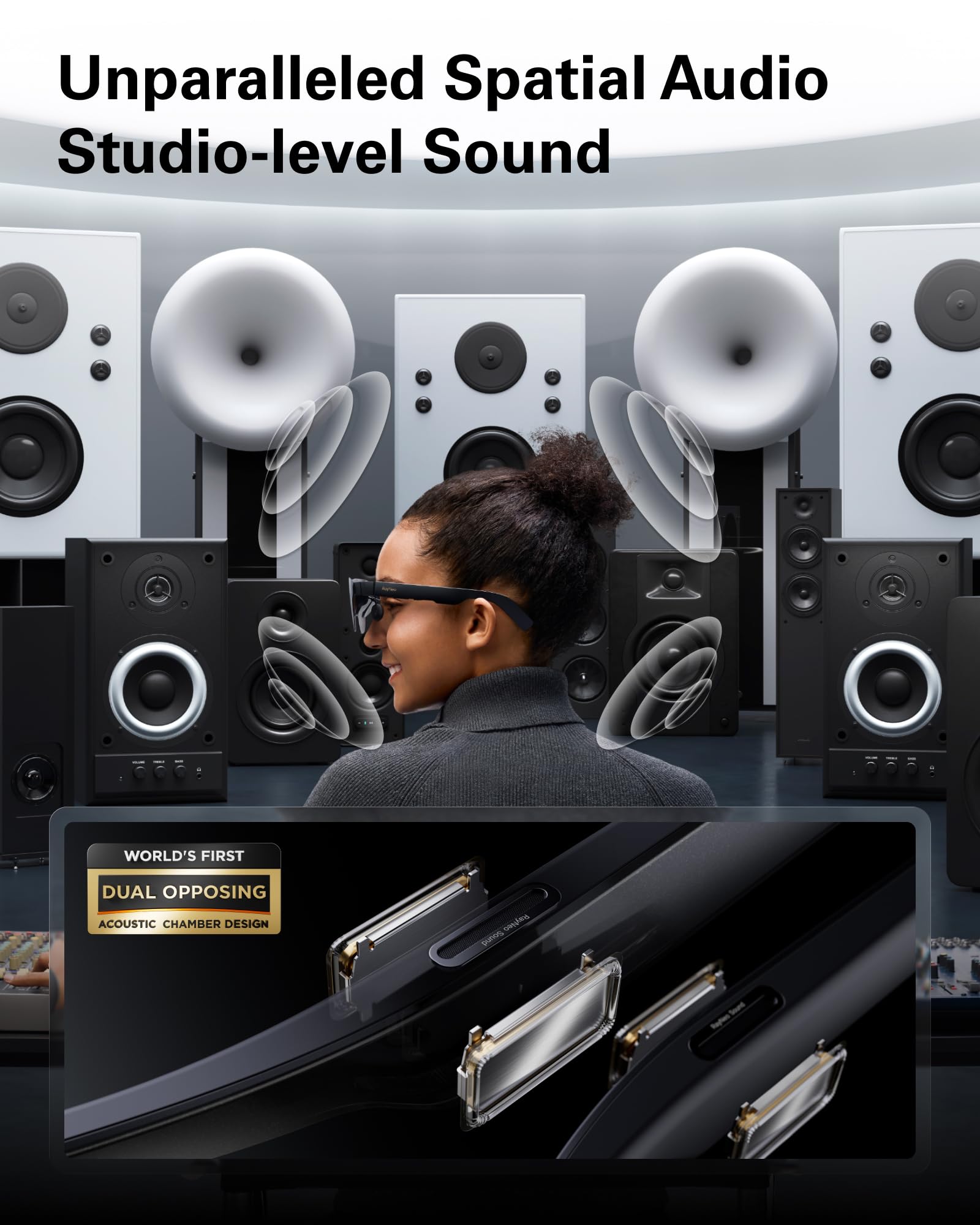 RayNeo Air 3s Pro AR/XR Glasses - 201'' 1200 Nits 120Hz HueView 2.0 Video Display Glasses, Smart Gaming Glasses for iPhone 17,16,15/Android/Mac/Switch 2/PS5/SteamDeck - Next-Gen Personal Theater