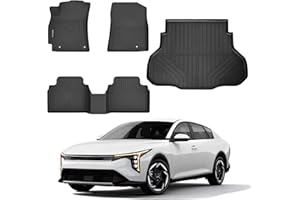 Floor Mats & Trunk Mat Compatible with Kia k4 2025 2026 LX/EX/LXS/GT-Line/GT-LineTurbo,All Weather Protection TPE, Anti-Slip 