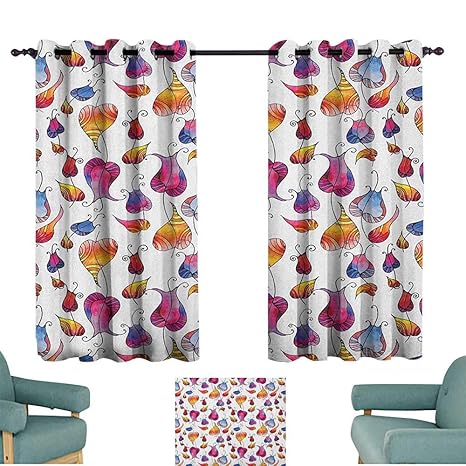 Amazon Com Sanring Colorful Curtain Panels Colorful Watercolor
