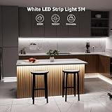 Lepro LED Strip Light 5M 300 LEDs 1650lm 12V Dimmable Cool White 6000K view 6