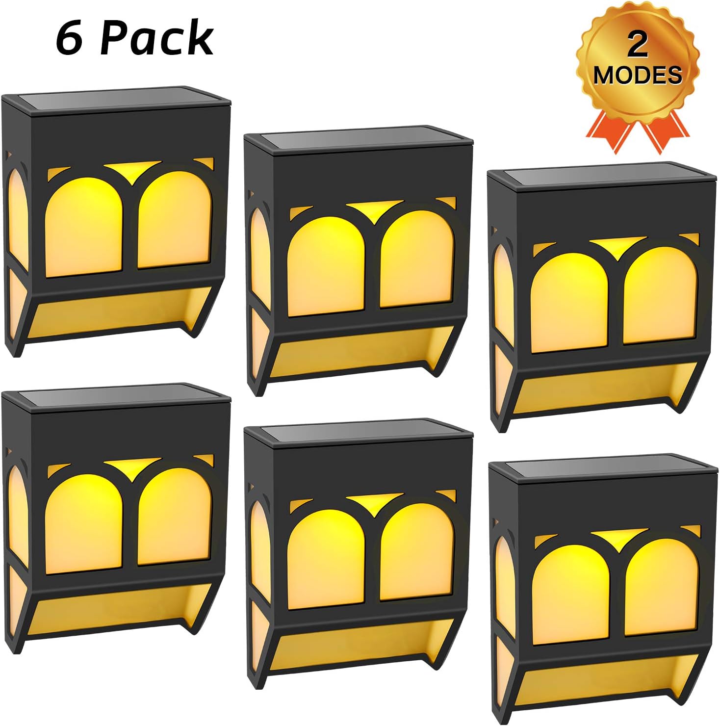 Solar Lights Outdoor Decorative Waterproof LED Deck Lights Fence Solar